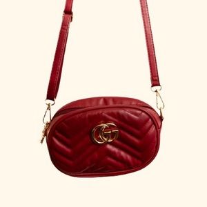Cute red crossbody small bag